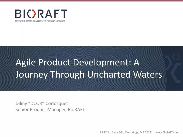 agile product development a journey through uncharted waters