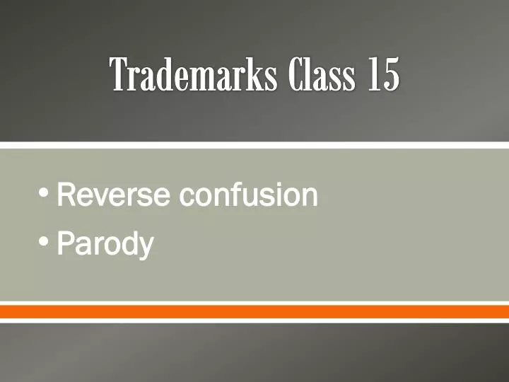 trademarks class 15