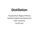 Distillation - slide 1