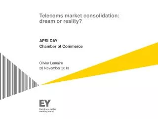 Telecoms market consolidation: dream or reality?