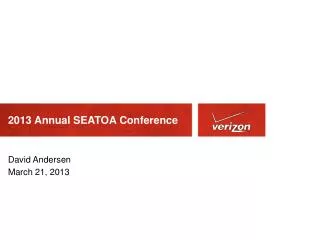 2013 Annual SEATOA Conference