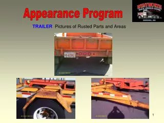 TRAILER Pictures of Rusted Parts and Areas