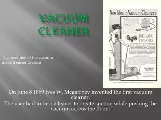 Vacuum Cleaner