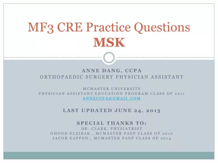 mf3 cre practice questions msk