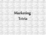 Marketing Trivia - slide 1