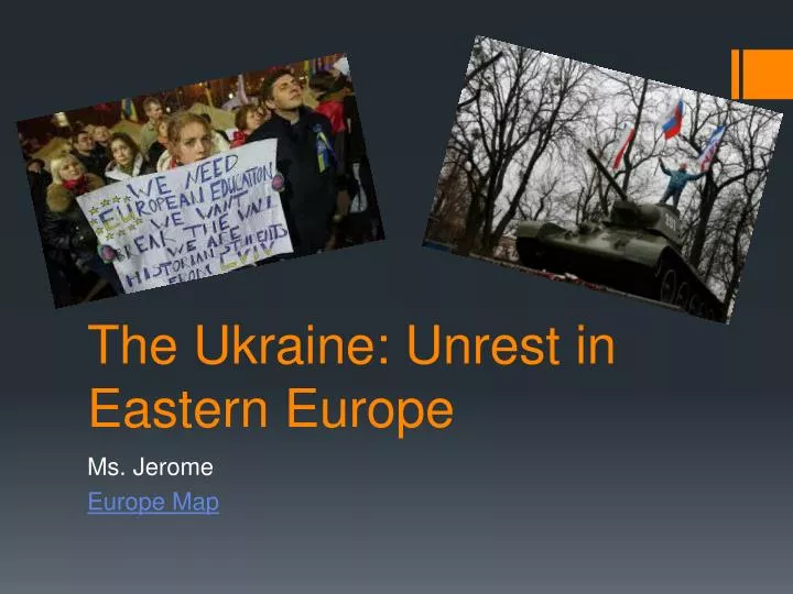 the ukraine unrest in eastern europe