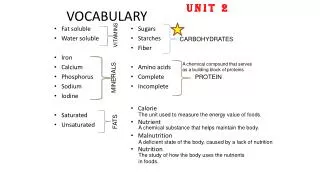 VOCABULARY