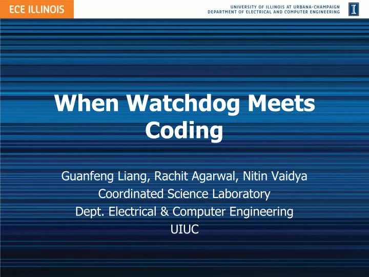 when watchdog meets coding