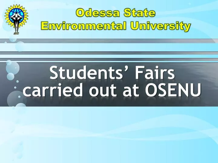 students fairs carried out at osenu