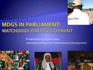 Mdgs in parliament: watchdogs for development