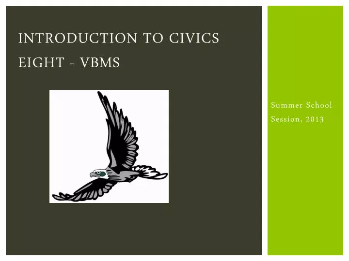 introduction to civics eight vbms