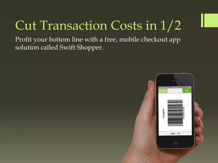 cut transaction costs in 1 2