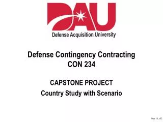 defense contingency contracting con 234