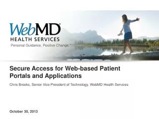 Secure Access for Web-based Patient Portals and Applications