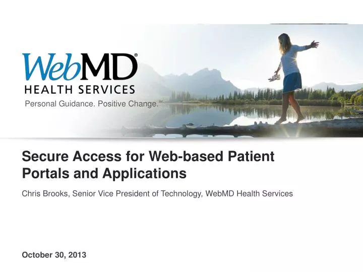 secure access for web based patient portals and applications