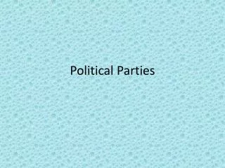 Political Parties