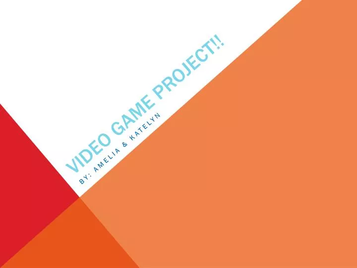 video game project