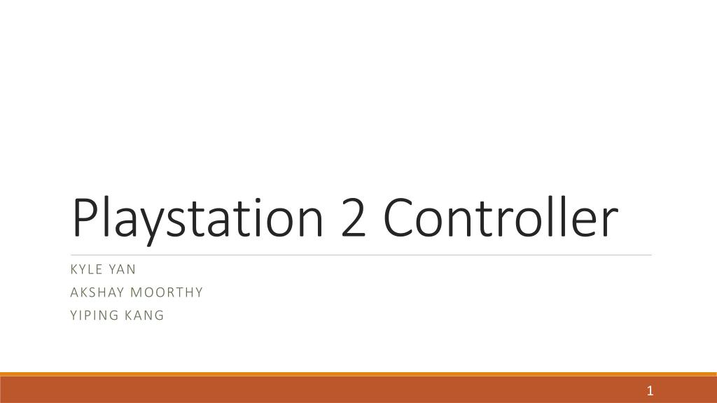 PPT - Playstation 2 Controller PowerPoint Presentation, free download ...