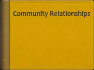 Community Relationships