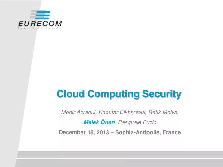 cloud computing security