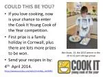 Enter the Cook It Young Cook of the Year Competition for a Chance to Win Prizes! - slide 1