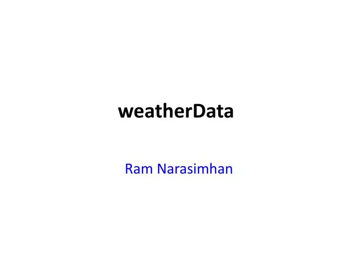 weatherdata