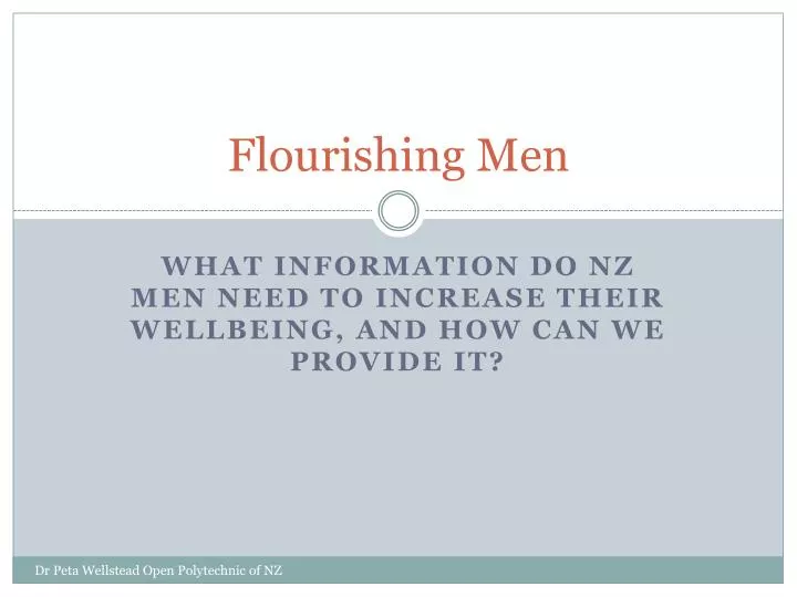 flourishing men