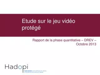 etude sur le jeu vid o prot g