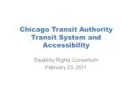 Chicago Transit Authority Transit System and Accessibility - slide 1