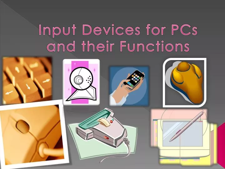 input devices for pcs and their functions