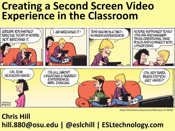 creating a second screen video experience in the classroom