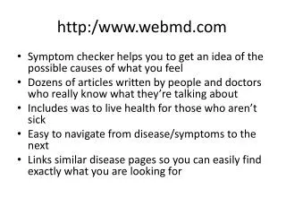 http:/www.webmd.com