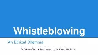 Whistleblowing