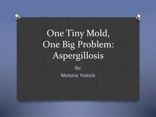 One Tiny Mold, One Big Problem: Aspergillosis