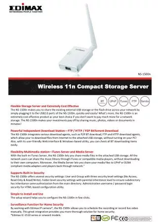 wireless 11n compact storage server