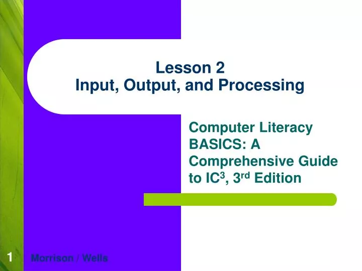 lesson 2 input output and processing