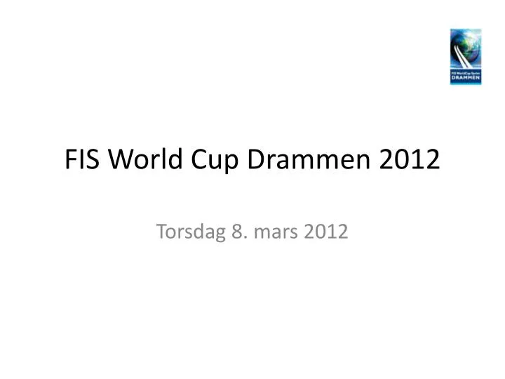 fis world cup drammen 2012
