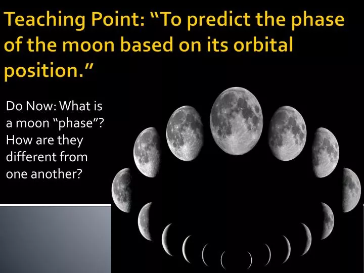 do now what is a moon phase how are they different from one another