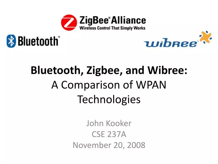 bluetooth zigbee and wibree a comparison of wpan technologies