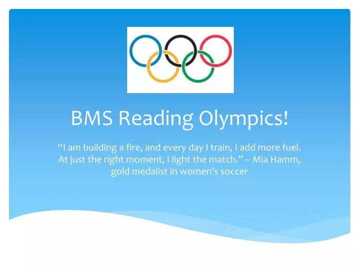 bms reading olympics