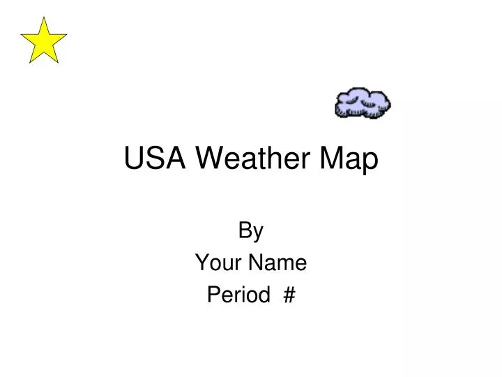 usa weather map