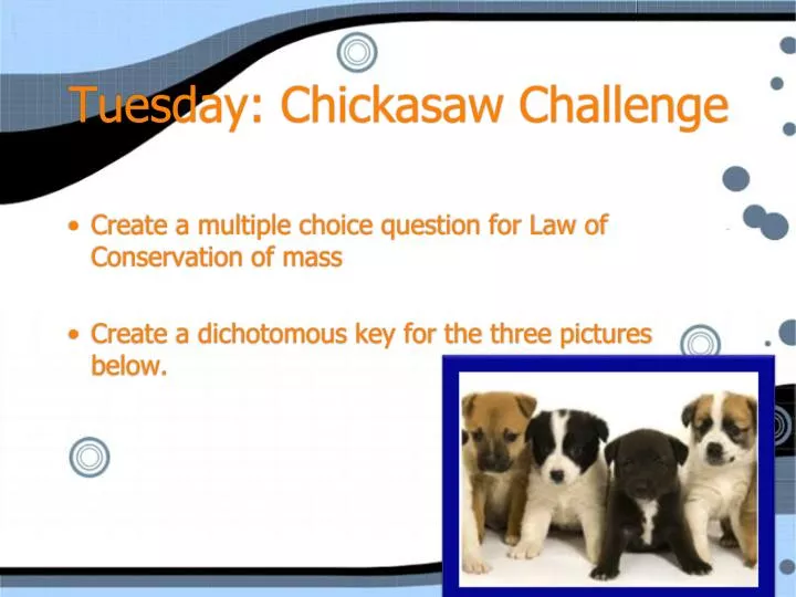 tuesday chickasaw challenge