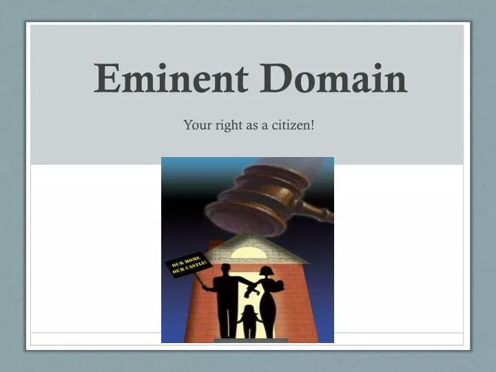 eminent domain