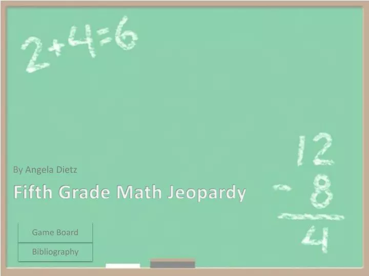 fifth grade math jeopardy