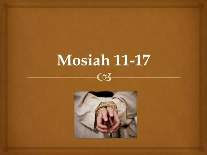 mosiah 11 17
