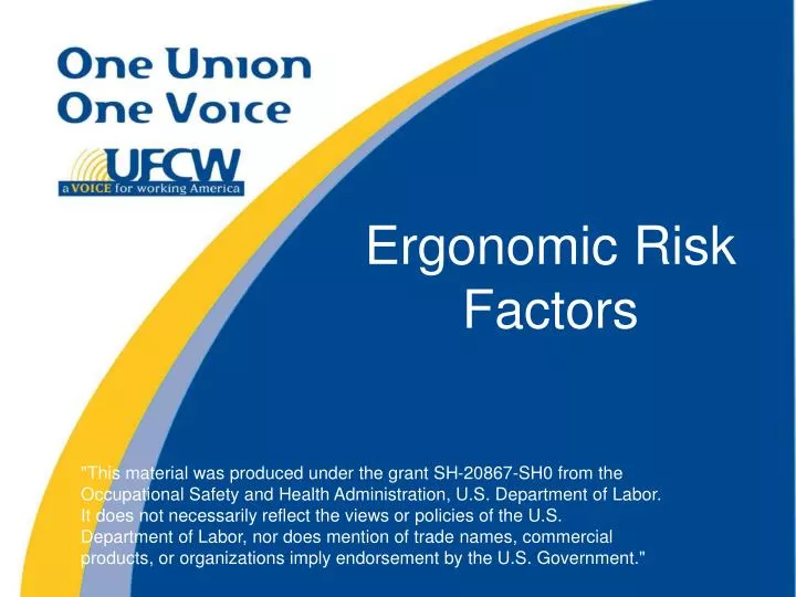 ergonomic risk factors