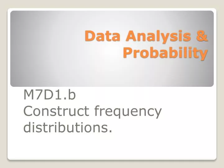 data analysis probability