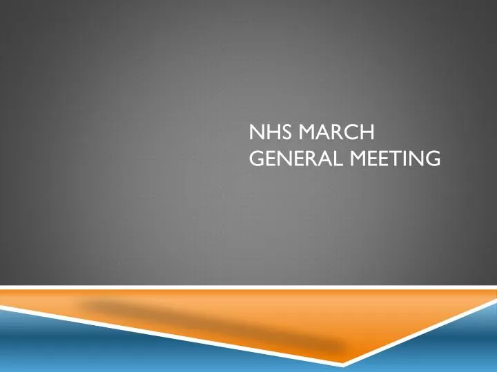 nhs march general meeting