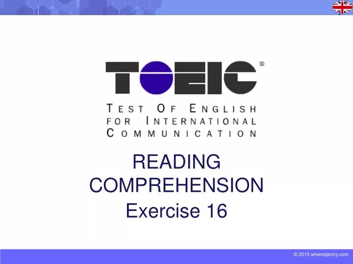 reading comprehension exercise 16