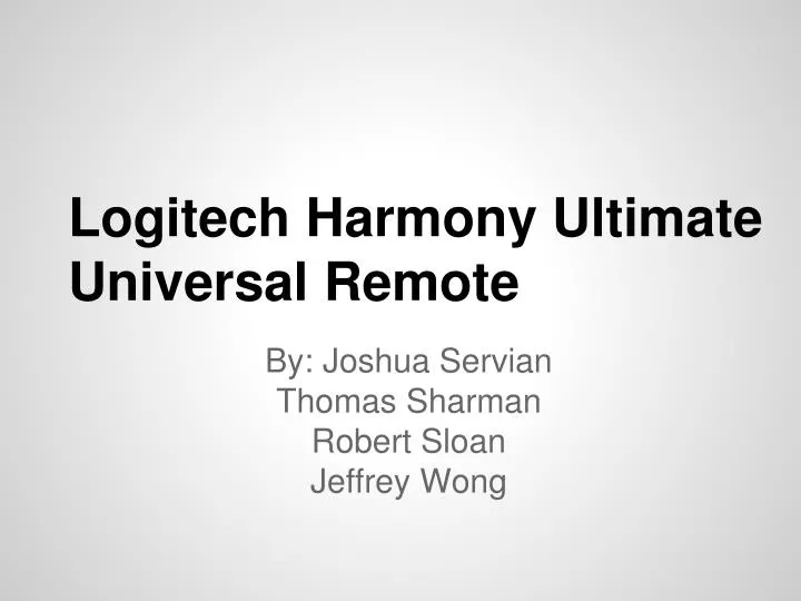 logitech harmony ultimate universal remote